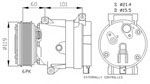 FC0462 A/C Compressor 1140105 8200678509 RENAULT LAGUNA I 2001-